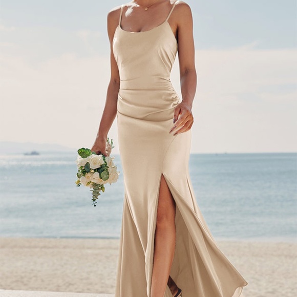 Stacees Dresses & Skirts - Stacees Champagne Gown